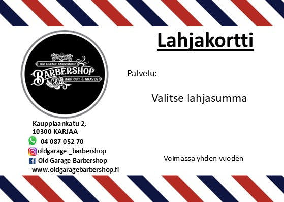 Valitse lahjasumma