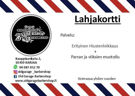 Erityinen Hiustenleikkaus <30 min.