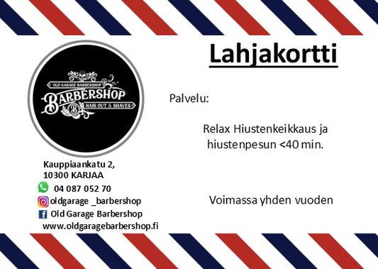 Relax Hiustenleikkaus ja hiustenpesun